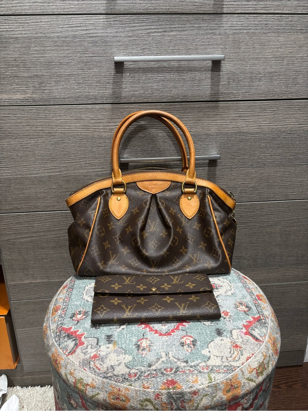 Louis Vuitton Monogram Tivoli PM and LV Monogram canvas long wallet